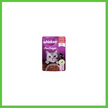 Whiskas Pouch Pure Delight Jöle Içinde Sığır Etli Yetişkin Kedi Konservesi 85 gr Vengners