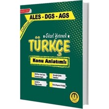 Trendy Pazars Tasarı Yayınları Ales Dgs Meb-Ags Sözel Yetenek Türkçe Konu Anlatımlı