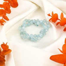 Moony Stone Kesim Akuamarin Doğal Taş Dizi (8mm)