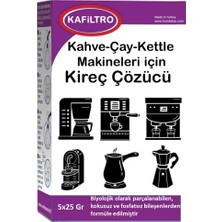 Kafiltro Caffeo 5997 Kahve Makinesi Kireç Çözücü 5X25 Gr, Siyah