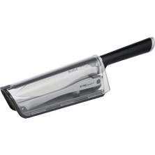 Tefal Ever Sharp Şef Bıçağı 16,5 Cm, Kılıfa Entegre Bileme Makinesi, Çift Pivot Bileme Teknolojisi, Güvenli Kilitleme Sistemi, Alman Paslanmaz Çelik