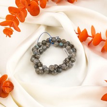 Moony Stone Kesimli Labradorit Doğal Taş Dizi (8mm)