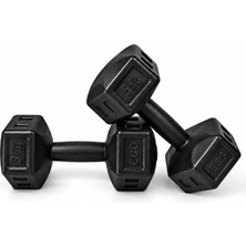 Ecgspor 5 kg Siyah Dambıl Seti 5 kg x 2 Adet Toplam 10 kg Ağırlık Seti