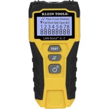 Klein Tools VDV526-200 Kablo Test Cihazı, Lan Scout Jr. 2 Ethernet Kablosu Test Cihazı, Cat 5e, RJ45 Bağlantılı Cat 6/6A Kablolar