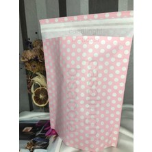 Casalinghi Pembe Beyaz Puanlı Küçük Boy Hediye Torbası Hediye Paketi Bantlı 20X20 cm - 2 Adet (Pembe)
