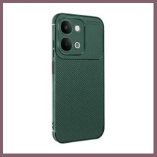 Bezos Vivo Y31D Auto Focus Karbon Kapak - Yeşil Bzss
