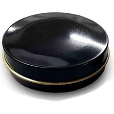 Mumi Siyah Metal Kutu Mum Kabı Mumluk Lip Balm Yağ Bazlı Krem Kutusu