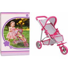 TCX Pembe Gri 3 Tekerlekli Puset 1 Adet