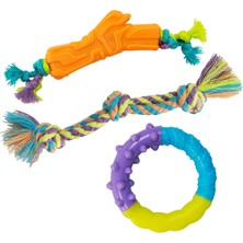 Petstages Küçük Köpekler ve Diş Çıkarma Yavruları Için Orka Diş Çiğneme Oyuncakları - 3'lü Paket