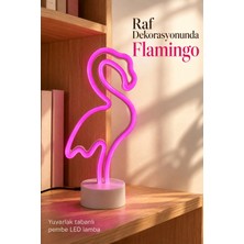 Shopwave Pembe Işıklı Flamingo LED Lamba Masaüstü Dekoratif