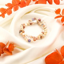 Moony Stone Mor Opal Doğal Taş Dizi (6mm)