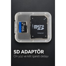 Defne Store Mey Micro Sd Hafıza Kartı 256 GB Adaptörlü