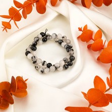 Moony Stone Rutilli Kuvars Doğal Taş Dizi (8mm)