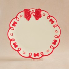 Karaca New Year Ribbon Servis Tabağı 24,5 cm