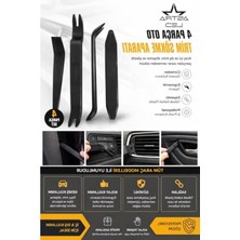 Vionna 4 Parça Universal Oto Trim Sökme Aparatı Seti, Siyah Renk, Teyp ve Kapı Döşemesi Için