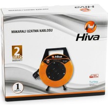 Hesaplı Hırdavat Makaralı Uzatma Kablosu 3x1,5 5 M 4'lü Priz