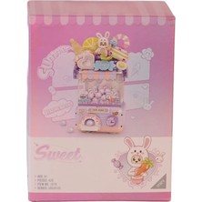 TCX Sevimli Gashapon Makineleri 428 Parça Mor Oyun Seti