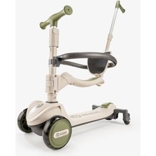 Mythriva Elele Potenza 4in1 Ebeveyn Kontrollü 5 Tekerlekli Çocuk Scooter Işıklı Oturaklı Yeşil, ELSCTPOTENZA-027
