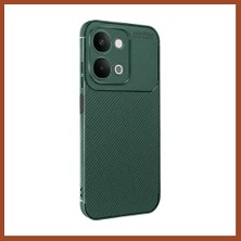 Bezos Vivo Y31D Auto Focus Karbon Kapak - Yeşil Pro