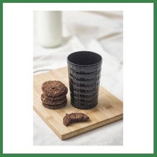 Bezos Allegra Siyah Akrilik Bardak | 400 ml Şık ve Dayanıklı Meşrubat & Su Bardağı | Cam Değil, Kırılmaya Dirençli Tekli BEZOS16