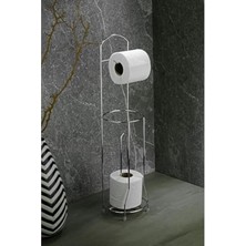 Myg Plus Ayaklı Tuvalet Kağıtlığı, Yedek Kağıt Haznesi ile Kullanım Kolaylığı