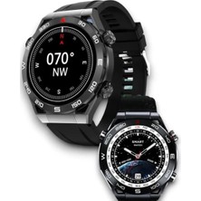 TCX Modern Tasarımlı 1.62 Inç Akıllı Saat Gri Silikon Kordon