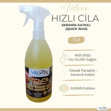 Die Grup Velvox Seramik Katkılı Hızlı Cila 1l | Oto Cila & Quick Wax | Hidrofobik Koruma, Çizik Kapama, Alman Kalitesi