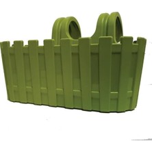 Defne Store Akasya Kolay Askı Balkon Saksısı 30 cm 3 L (Yeşil)