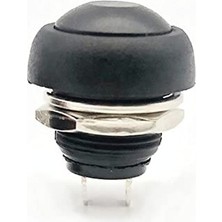 Siyah Su Geçirmez Mini Anahtar, 12MM PBS-33B Modeli