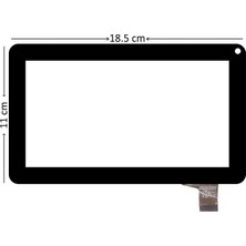 Retro Midbook MB-734 Için Uyumlu 7'' Inç Siyah Uyumlu LCD Ekran, Panel
