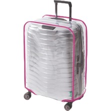 Happy Trend Çanta Şeffaf Valiz Koruycu Kılıfı, Bavul Koruyucu Kılıfı *pembe* - (Kabin)