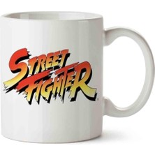 Happy Trend Street Fighter 222 Porselen Kupa Bardak Beyaz