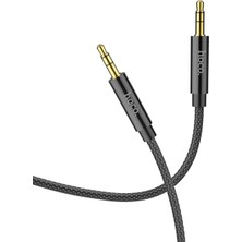 Happy Trend 3,5 mm Aux Ses Kablosu (Uzunluk = 1 M), Cep Telefonu, Tablet, Iphone, Samusng, Xiaomi, Oppo, Huawei ile Uyumlu, Siyah
