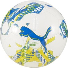 Happy Trend Puma Orbita 6 Ms Unisex Yetişkin Futbol Topu, White-Pele Yellow-Puma Green, 5