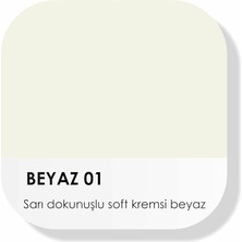 Happy Trend Su Bazlı Silinebilir Iç Cephe Duvar Boyası, 200ML, Özel Mat, Silikon Katkılı - 2023 Summer Palette - (Beyaz 01)
