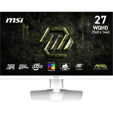 Happy Trend 27 Mag 274QRFW E20, Gaming Monitör, Wqhd, 16:9, Flat, Rapid Ips, 200Hz, 0.5ms (Gtg Min.), Adaptive-Sync, Pivot, Beyaz