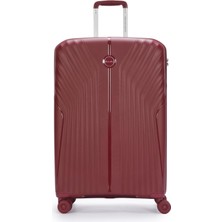 Happy Trend Colors Of Benetton 14BNT8010-01-BR Üniseks Yetişkin Valiz- Valiz Bordo Büyük Boy