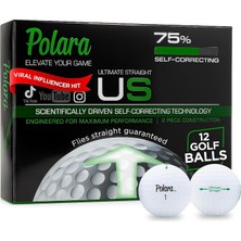 Happy Trend Ultimate Straight Self Correcting 2 Piece Golf Balls (1 Dozen) (Japonya'dan Ithal)