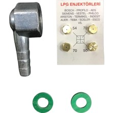 Happy Trend Lpg Ocak Memesi Enjektör 4'lü Set ve Yan Pipo Conta