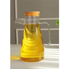 Happy Trend Life Bambu Kapaklı Borosilikat Cam Yağdanlık 900 ml MIT1070