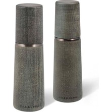 Happy Trend & Mason Marlow Tuz ve Karabiber Değirmeni, 2'li Set Manuel, Kayın Ağacı, 18,8 Cm, Precision+ Seramik Öğütücü, Hediye Seti, Tuz ve Karabiber Değirmenleri Dahil