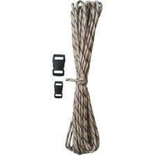 Happy Trend 4mm 7 Çekirdek Outdoor Bileklik Çadır Kamp Ipi 5 Metre Çöl Kamuflaj