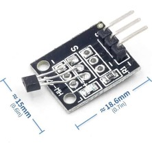 Happy Trend Alan Algılayıcı Hall Effect Sensörü KY-003 4.5V To 24V