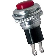 Happy Trend IC179 Metal Renkli Yaylı Buton - Kırmızı