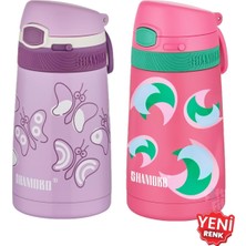 Happy Trend Set Pipetli Çelik Termos 350ML -6 Saat Isı Yalıtımı-