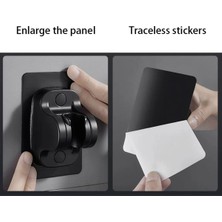 Tutucu , Ayarlanabilir El Duş Tutacağı Delme Yok Duvara Monte Su Geçirmez , Mafsal , Duş Askısı (Black)