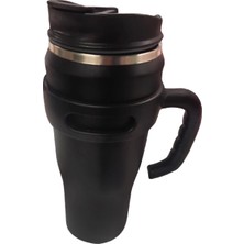 Happy Trend Çelik Içli Termos Bardak 1200 ml Siyah