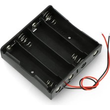 Happy Trend 4lü Pil Kutusu Seri 4 Adet 14.8V Seri Lityum Lion Batarya Yuvası Mobil Güç Kaynağı Powerbank Tutucu 15CM Kablolu