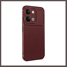 Ecotrend Vivo Y31D Auto Focus Karbon Kapak - Bordo ECO123