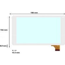 Retro Concord Smart Pad Duo C-707 Beyaz Uyumlu LCD Ekran, Panel